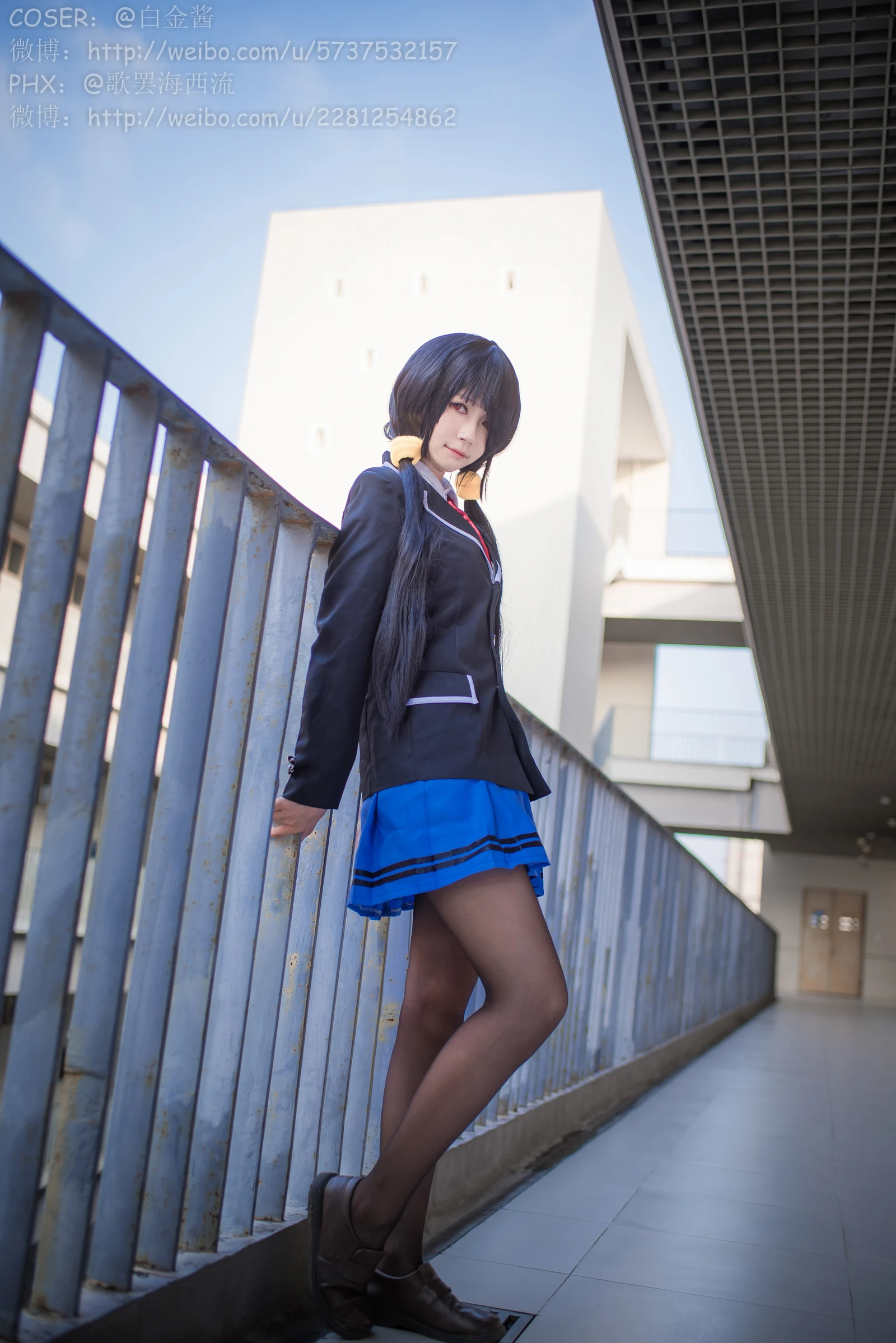 图片[2]-白金Saki 制服黑丝 28P-COS世界